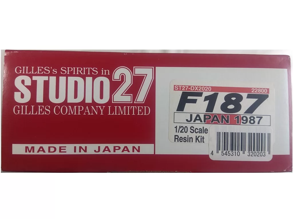 スタジオ27 1/20 フェラーリ F187 JAPAN GP 1987